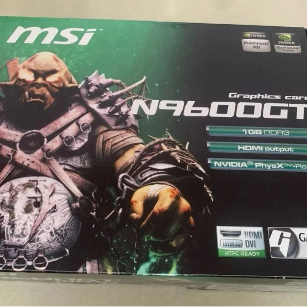 New msi N9600GT NVIDIA Graphics Card Factory Sealed Bag NEW